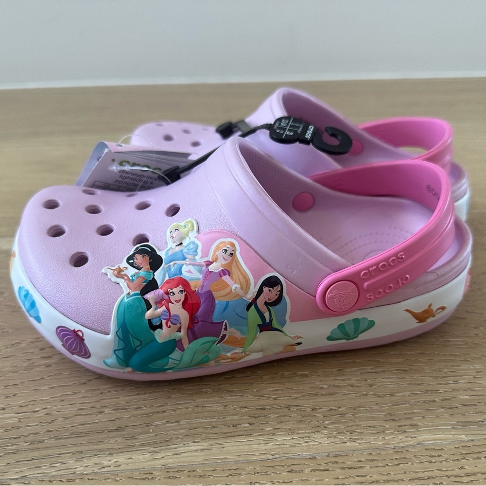 Crocs Fun Lab Disney Princess Light Up Size J2 - Picture 9 of 16